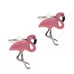 Whimsical Pink Flamingo Cufflinks