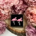 Whimsical Pink Flamingo Cufflinks