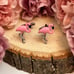 Whimsical Pink Flamingo Cufflinks