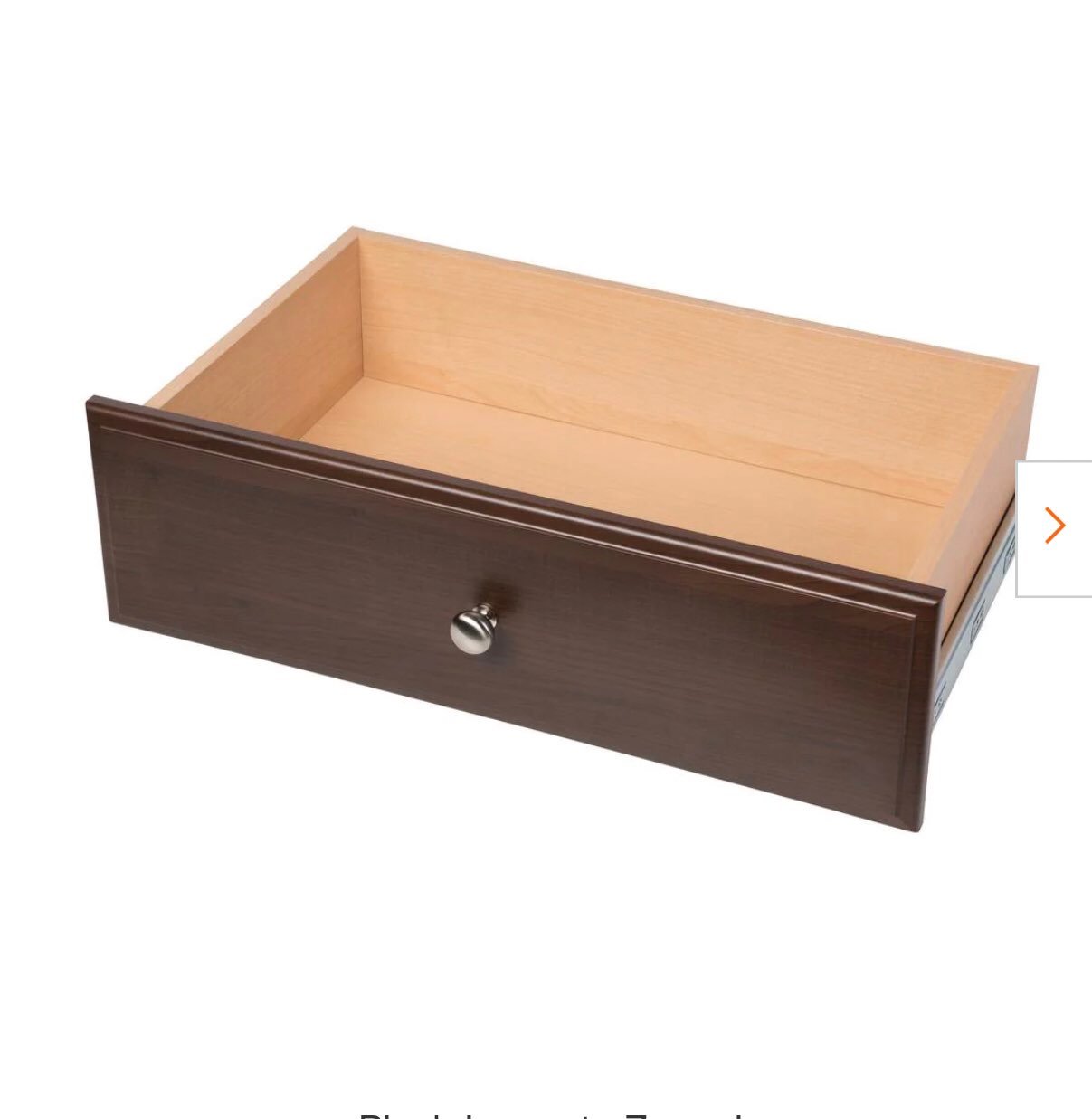 Espresso wood deluxe drawers