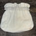 Vintage 1960s Pastel beads reversible white beads purse w/gold chain handles