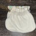 Vintage 1960s Pastel beads reversible white beads purse w/gold chain handles