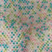 Vintage 1960s Pastel beads reversible white beads purse w/gold chain handles