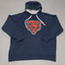 Chicago Bears Hoodie Mens 2XL XXL Navy Blue Antigua Front Big Logo NFL Football