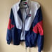 TOMMY HILFIGER Flag Logo Patch 90s Color Block Track Jacket Unisex Small