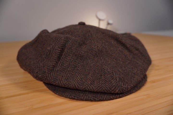 Polo Ralph Lauren Herringbone Newsboy Cap Brown Wool Brand New With Out Tags