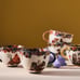 Anthropologie Nathalie Lete Mug Cup pumpkin chipmunk squirrel Fall Autumn NEW