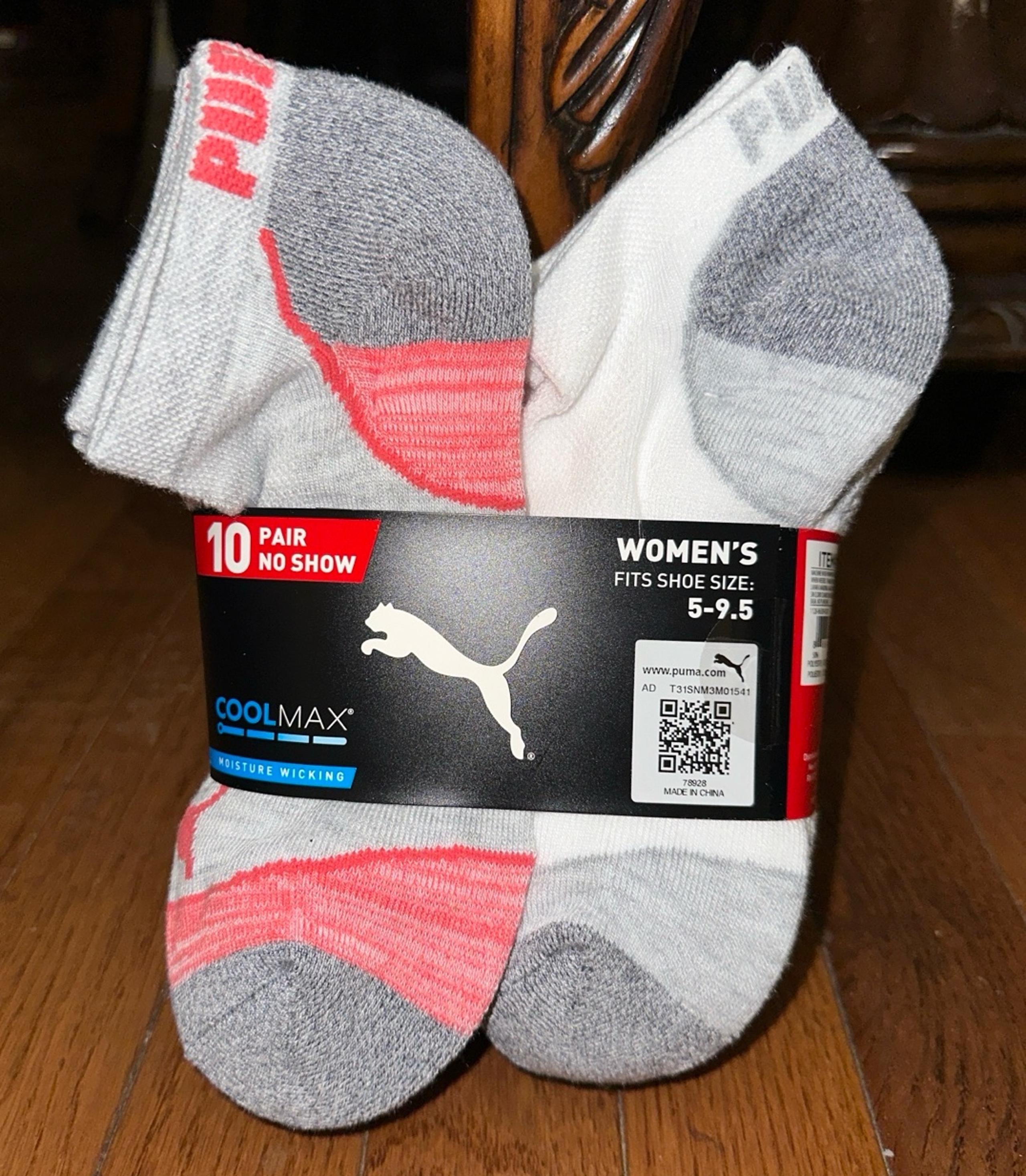 PUMA Women’s No Show Socks (10-pair)