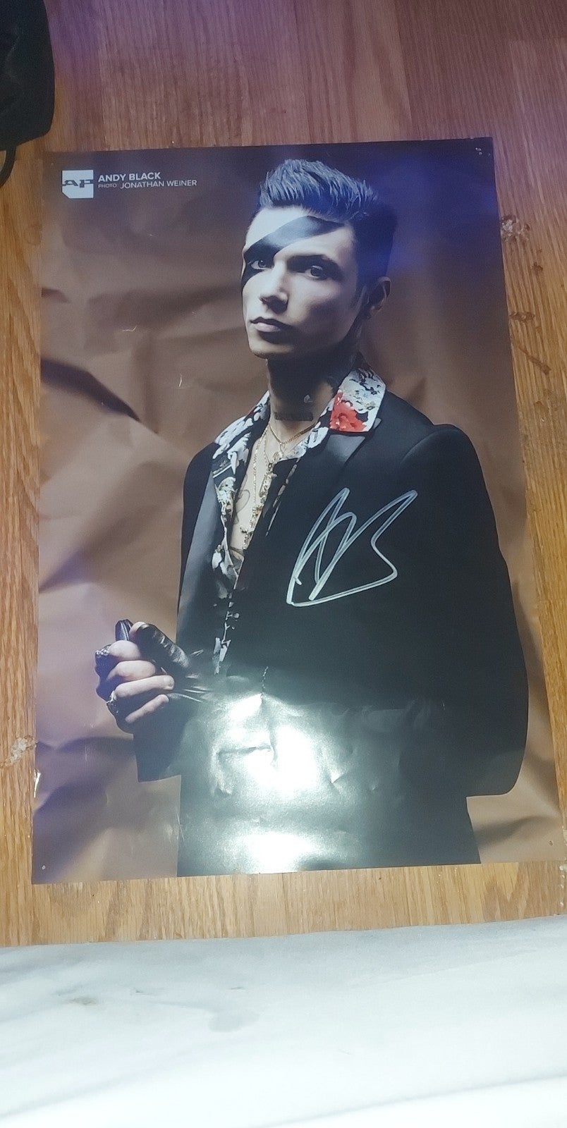 Authentic Signed Andy Black Poster