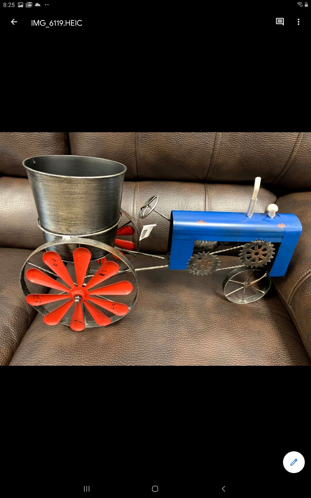 NEW Metal Antique Tractor Planter