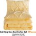 California King Comforter Set Yellow (104x96Inch), Pinch Pleat Cal King Comfort