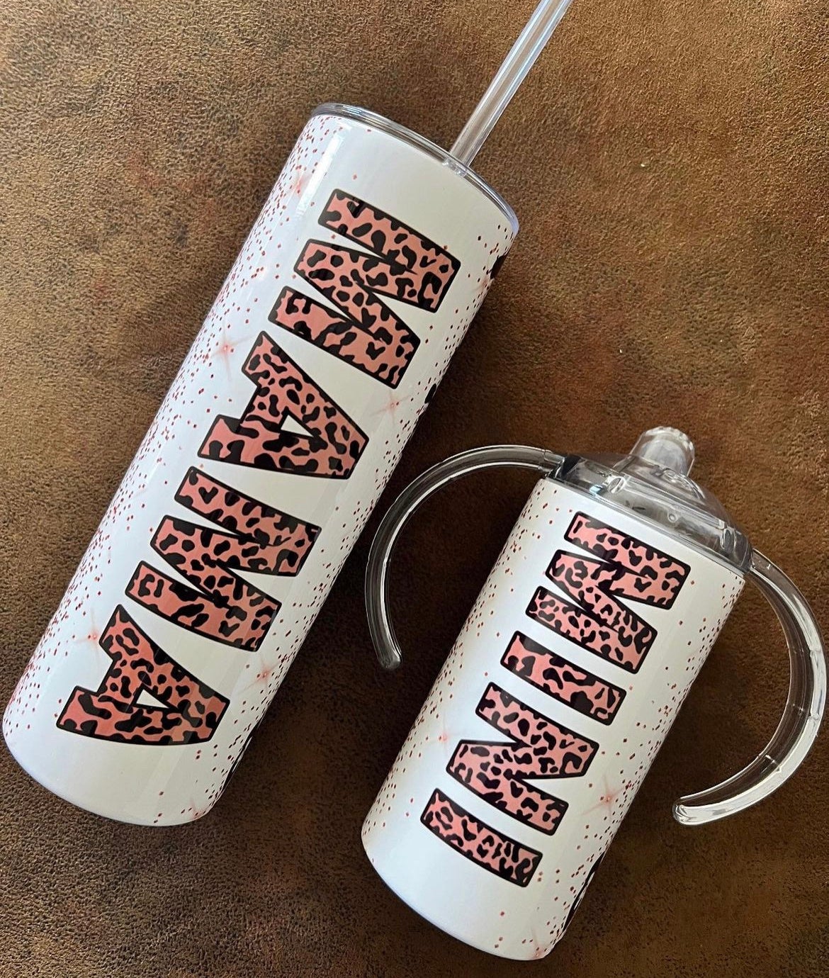 Mama and mini matching tumbler sets