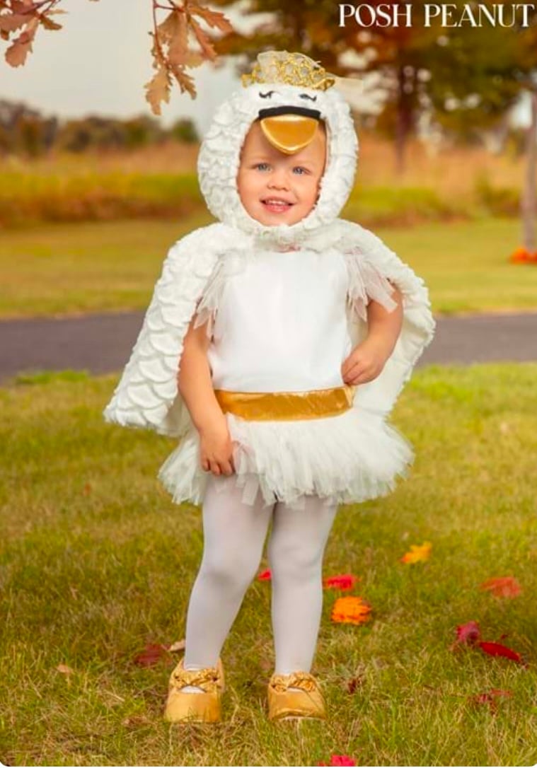 Posh Peanut Odet Swan Toddler Costume - 4T