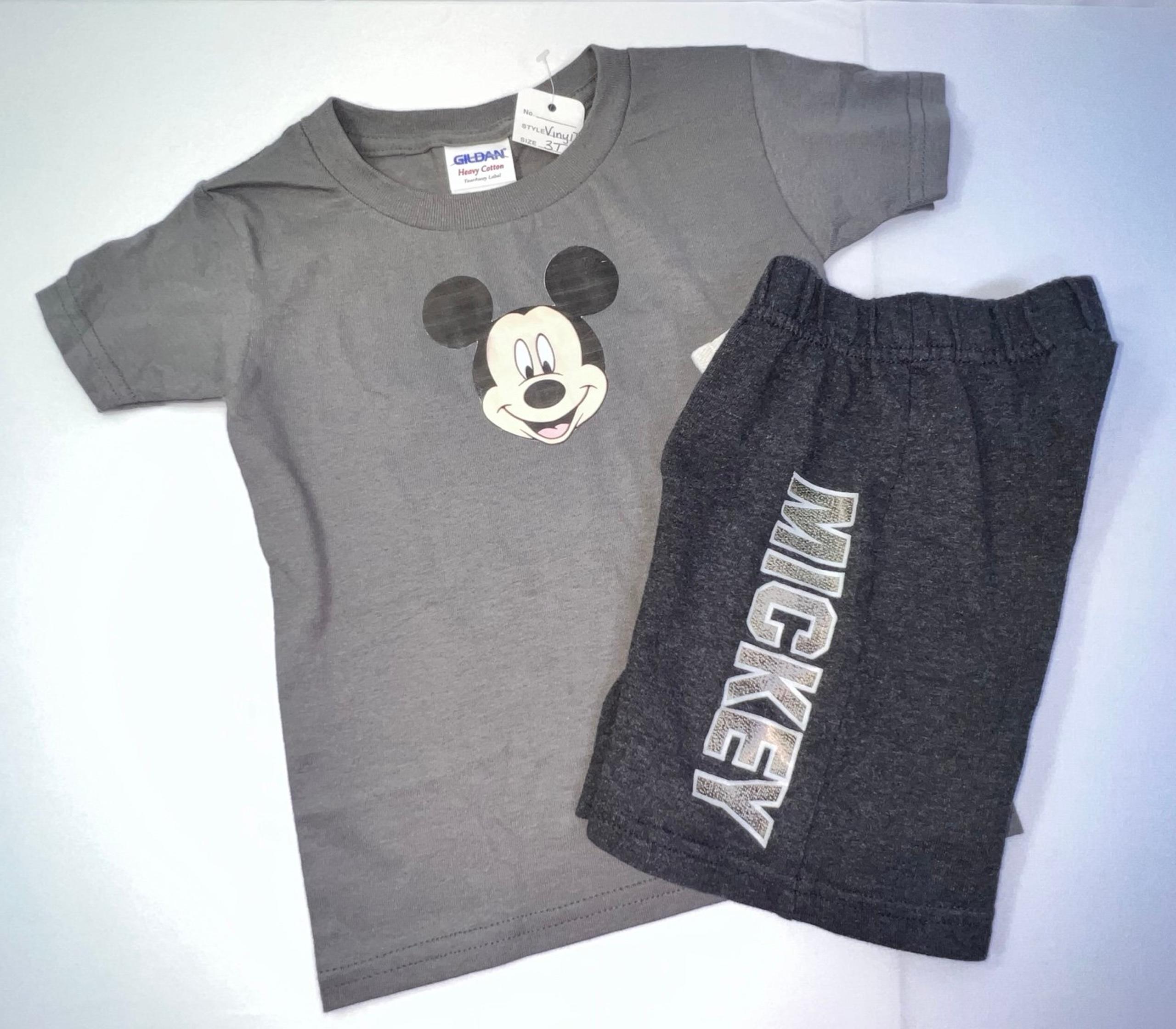 NWT-Disney Junior Mickey Mouse 3T Short Sleeve Graphic Tee & Shorts Set