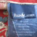 Vintage 80s Ralph Lauren Cassie 2 Standard Shams Red Country Floral Ruffled USA