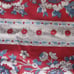 Vintage 80s Ralph Lauren Cassie 2 Standard Shams Red Country Floral Ruffled USA