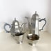 Gorham Octette Pewter Tea Coffee 4 Piece Set Sugar Bowl Creamer PH1 PH2 PH3 PH4
