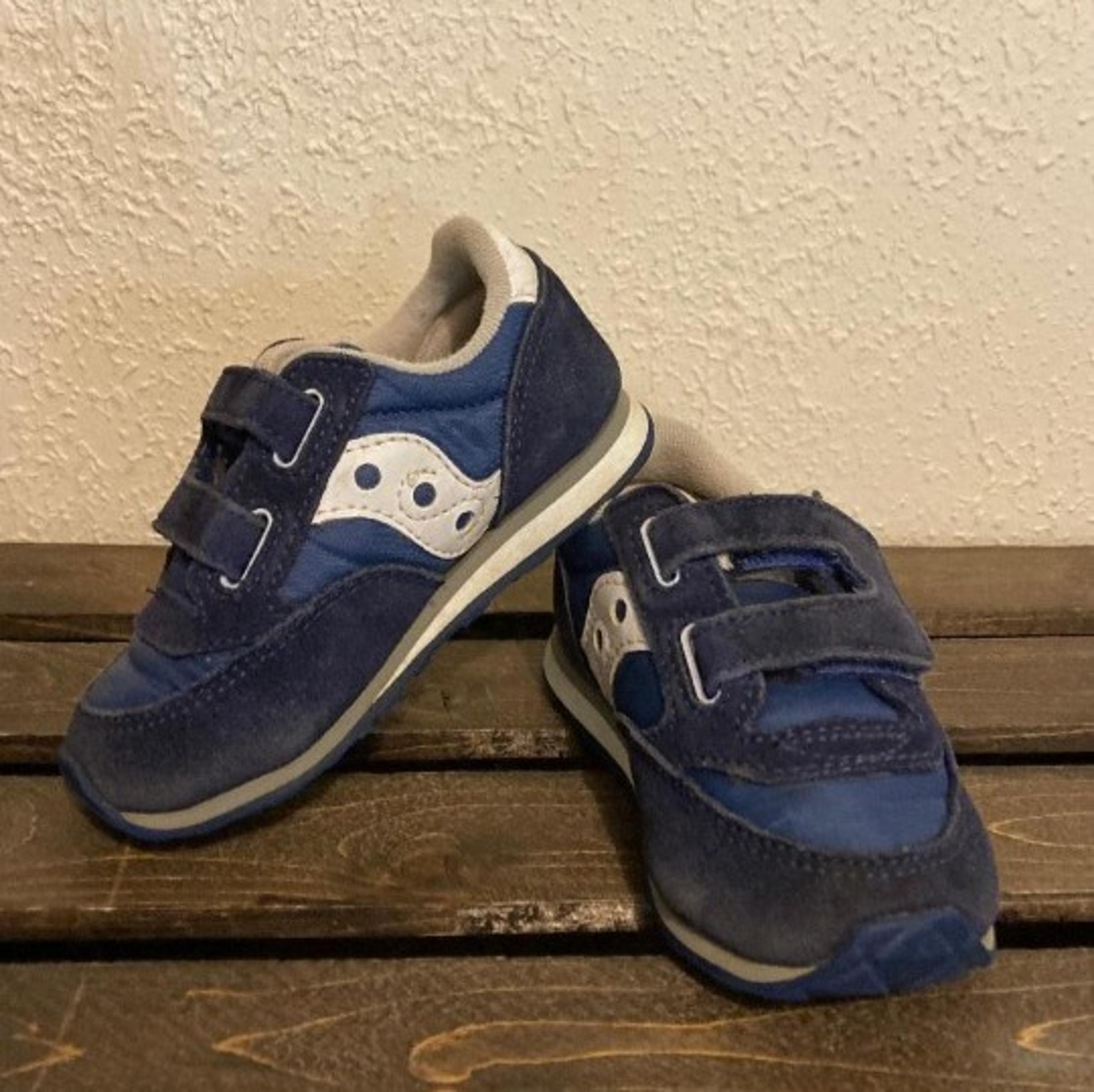 Saucony Blue/White Jazz Low Pro Sneakers Shoes Baby Size 6 Months