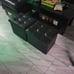 Folding Leather Stool Storage Ottoman Foot Rest 17 inch Black