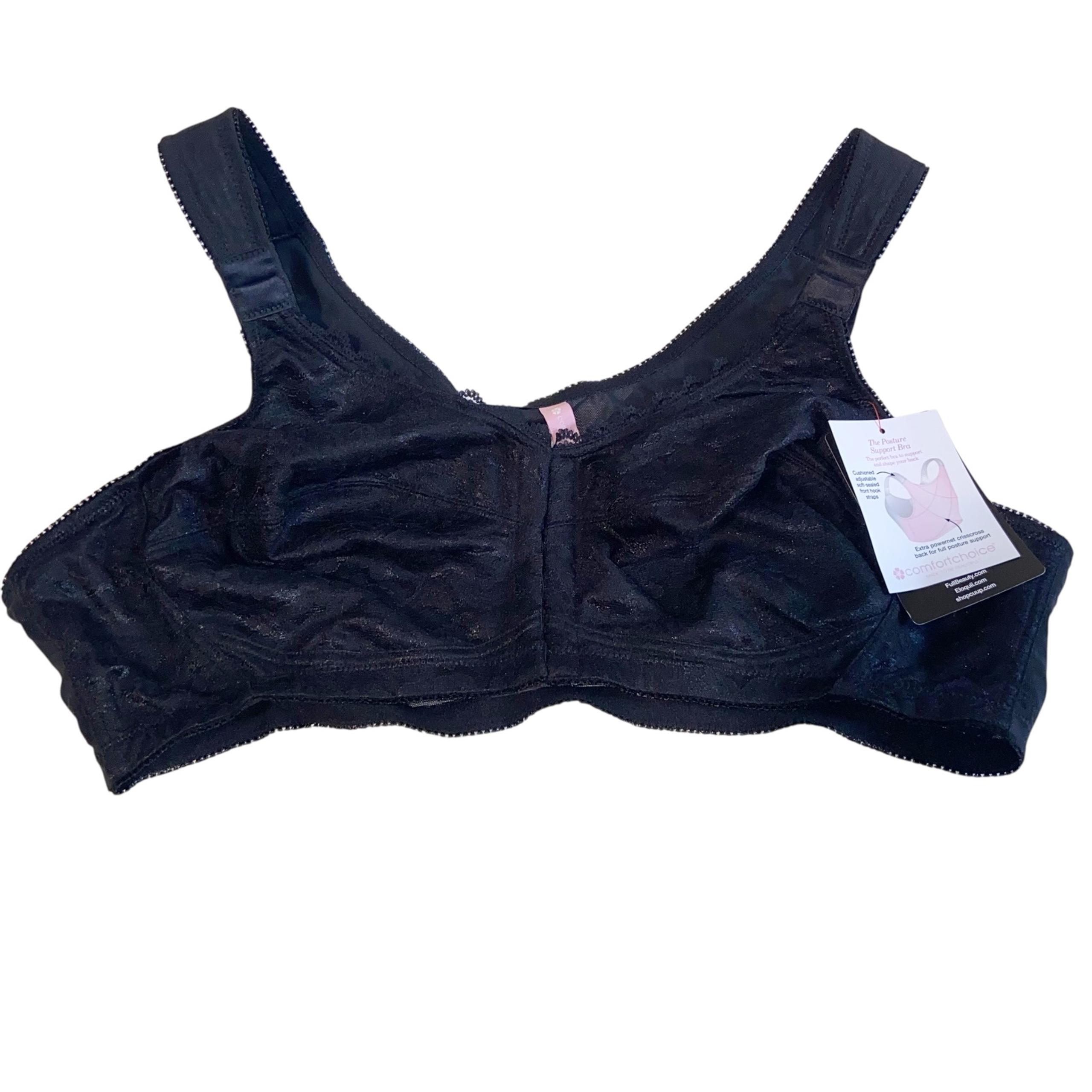 Comfort Choice Bra Womens Size 44B Front Close Wireless Posture Support NWT
New
