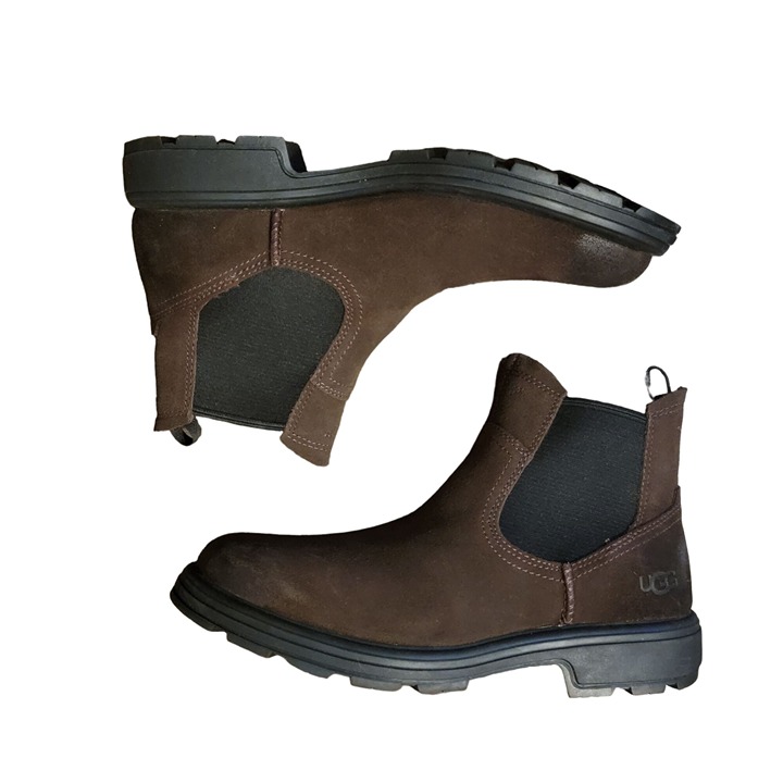 NEW UGG Biltmore Chelsea Boots Mens 8 Brown Suede Ankle Retail 150