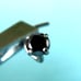 .10ct 2.97mm 100% REAL BLACK DIAMOND NOSE RING/SCREW, CERT,FREE DIA TESTER