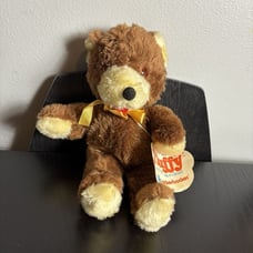 Vintage Knickerbocker Animals of Distinction Brown Plush Teddy Bear Fluffy Stuff