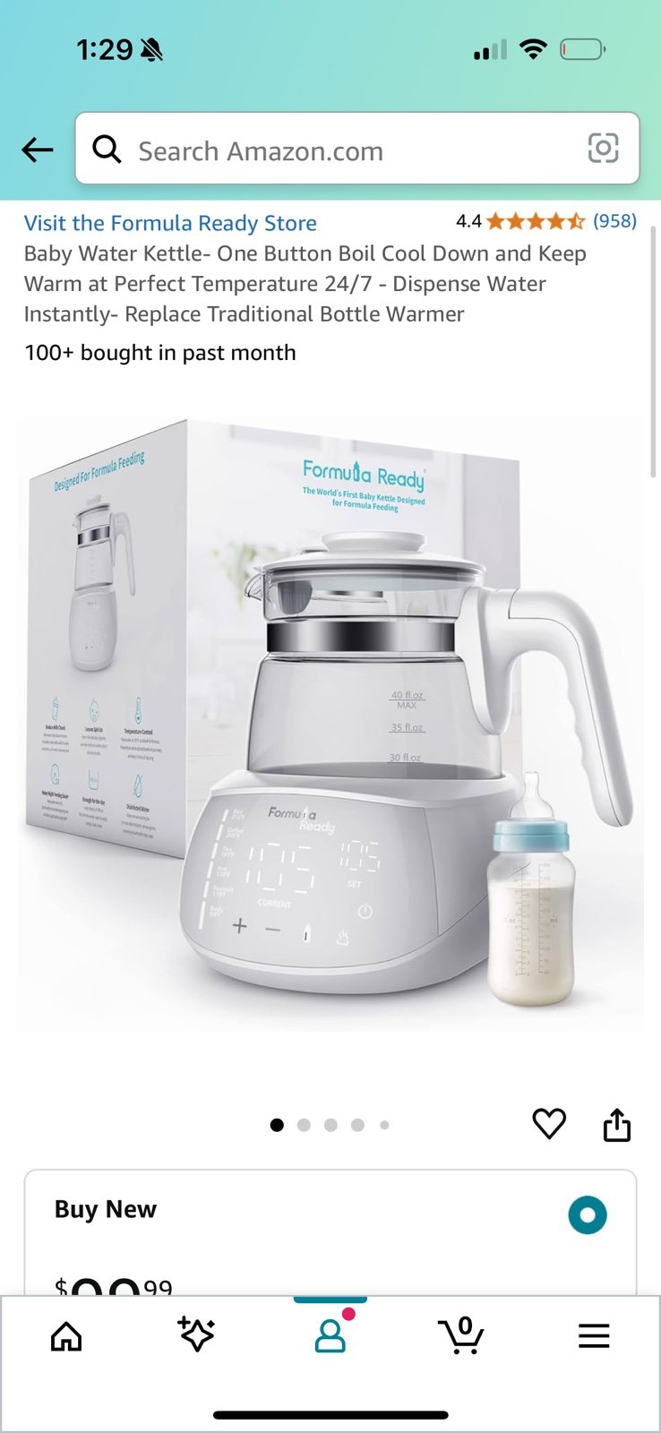 Formula Ready Kettle