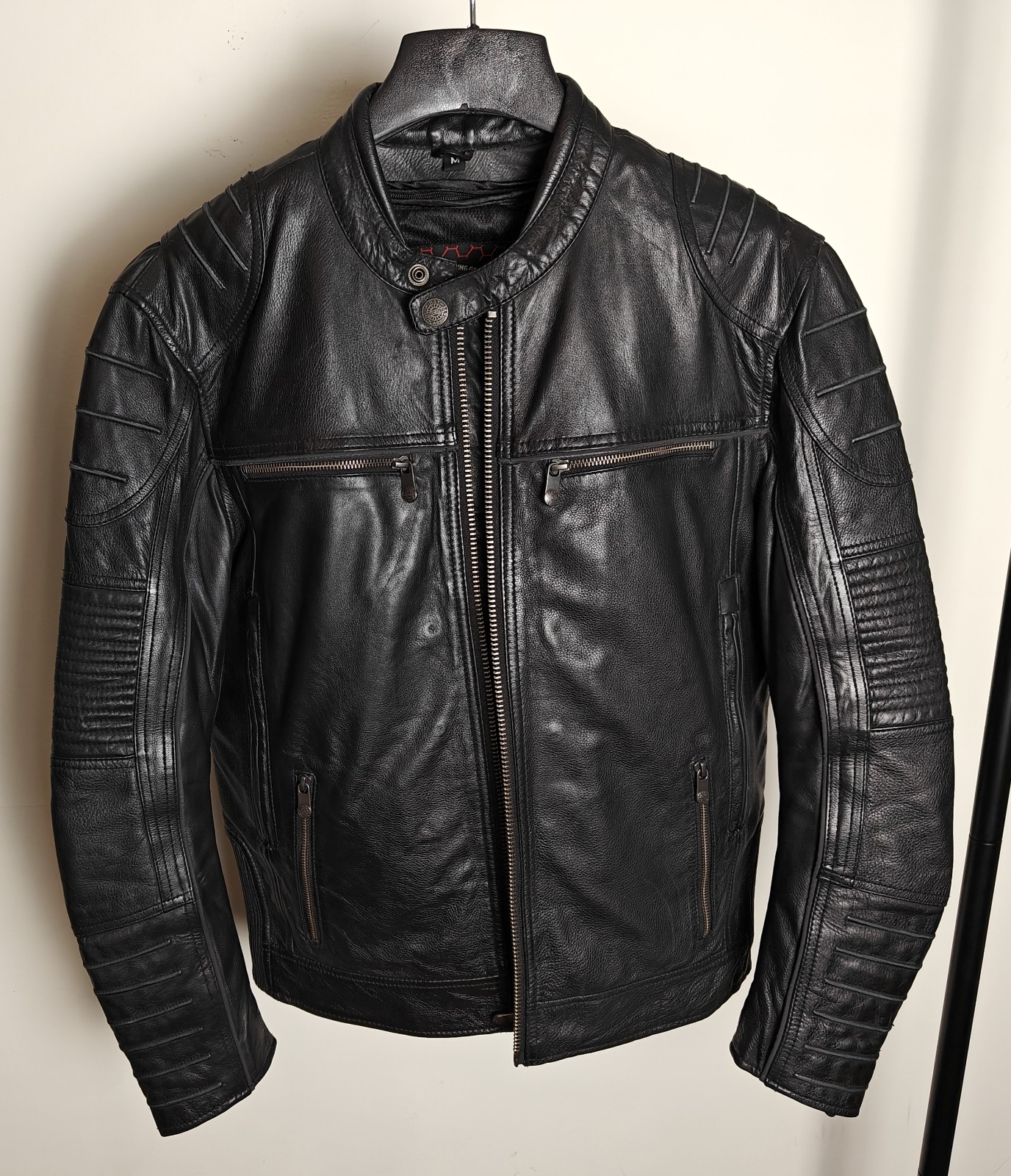 First Manufacturing Co. 'Raptor' Cafe Racer Leather Jacket