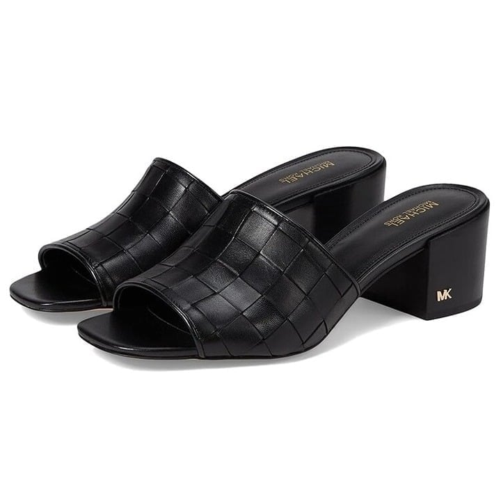 Michael Kors Women's Ingrid Woven Mid-Heel Mule Sandals Size 7 (MSRP 155)