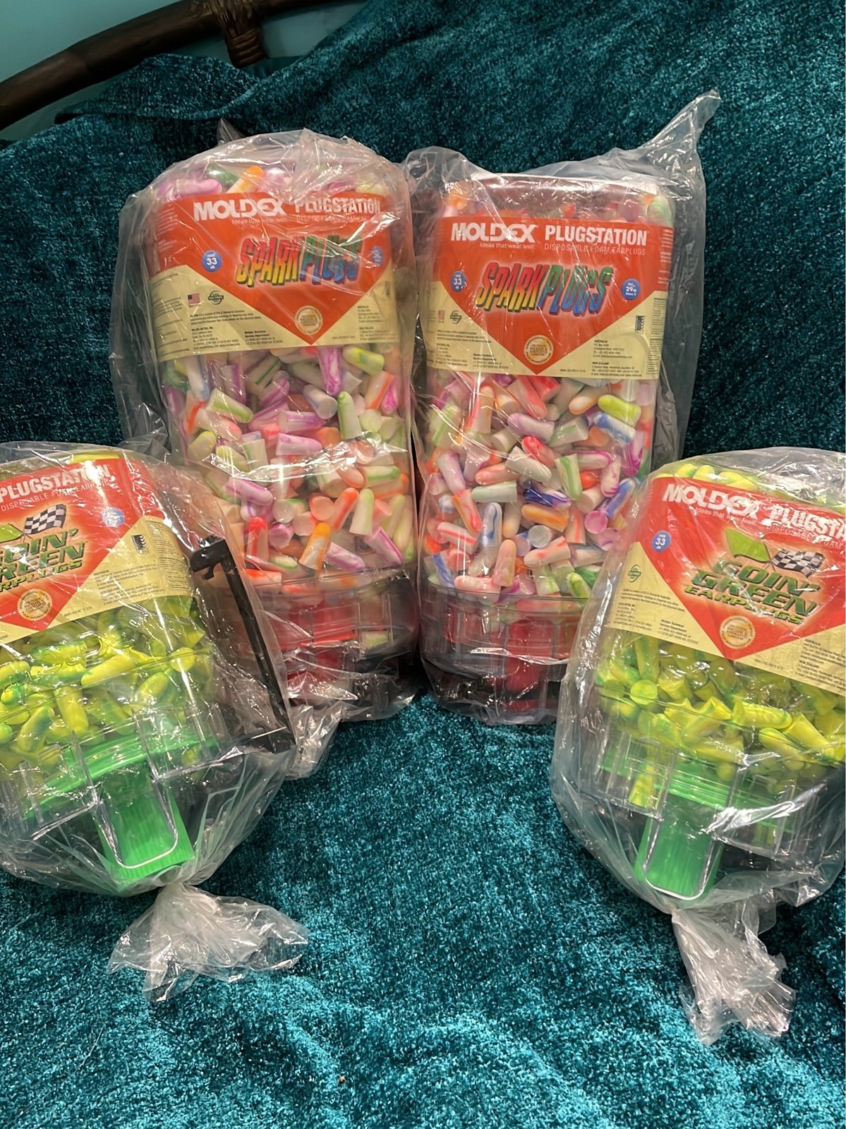 Spark plugs/earplugs