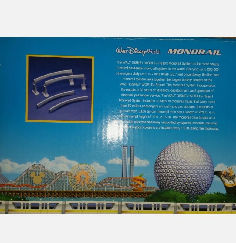DISNEY MONORAIL PLAYSET CURVED TRACKS