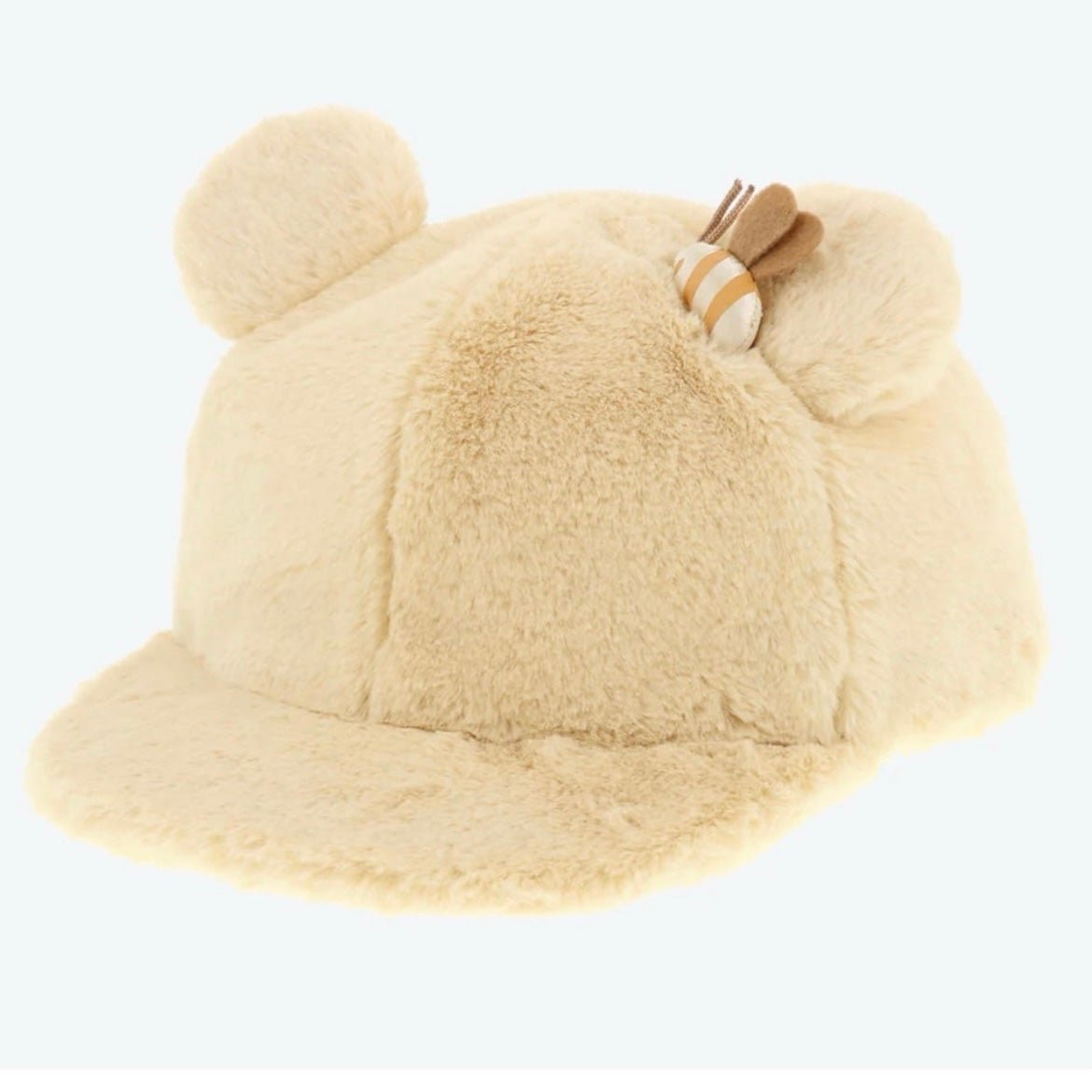Tokyo Disney fluffy Winnie the Pooh ears hat with bee