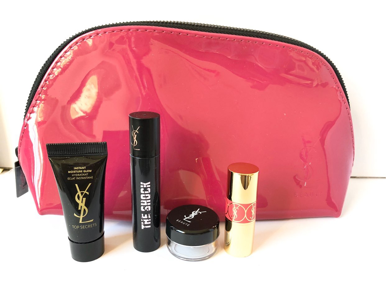 YSL cosmetic bag & samples