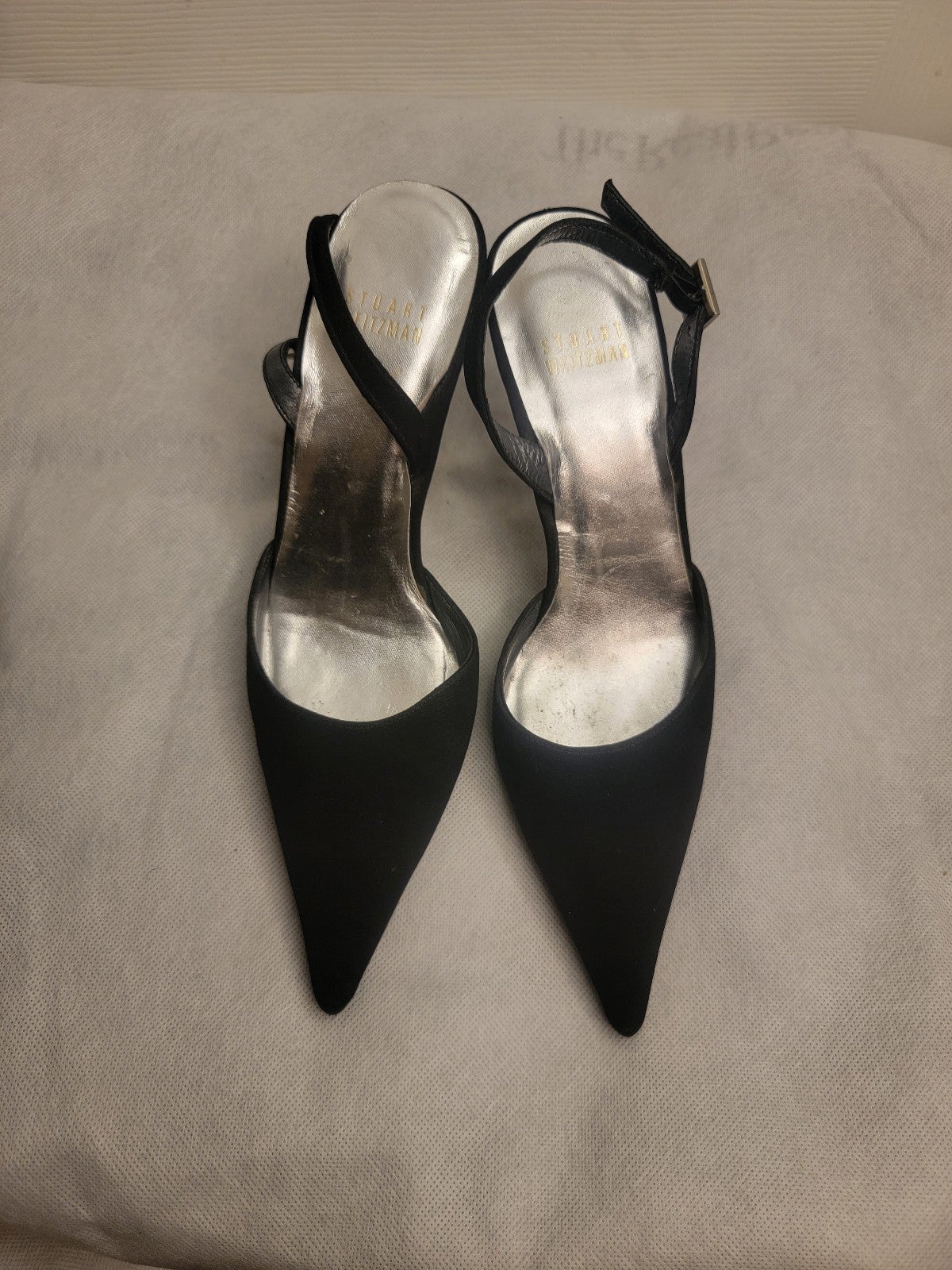 Slingback Shoe Diamanté Heel Stuart Weitzman Russell & Bromley size 5.5
