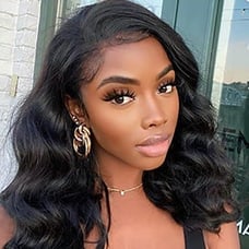 Body Wave Closure Wigs Human Hair 150% Density Glueless Wigs