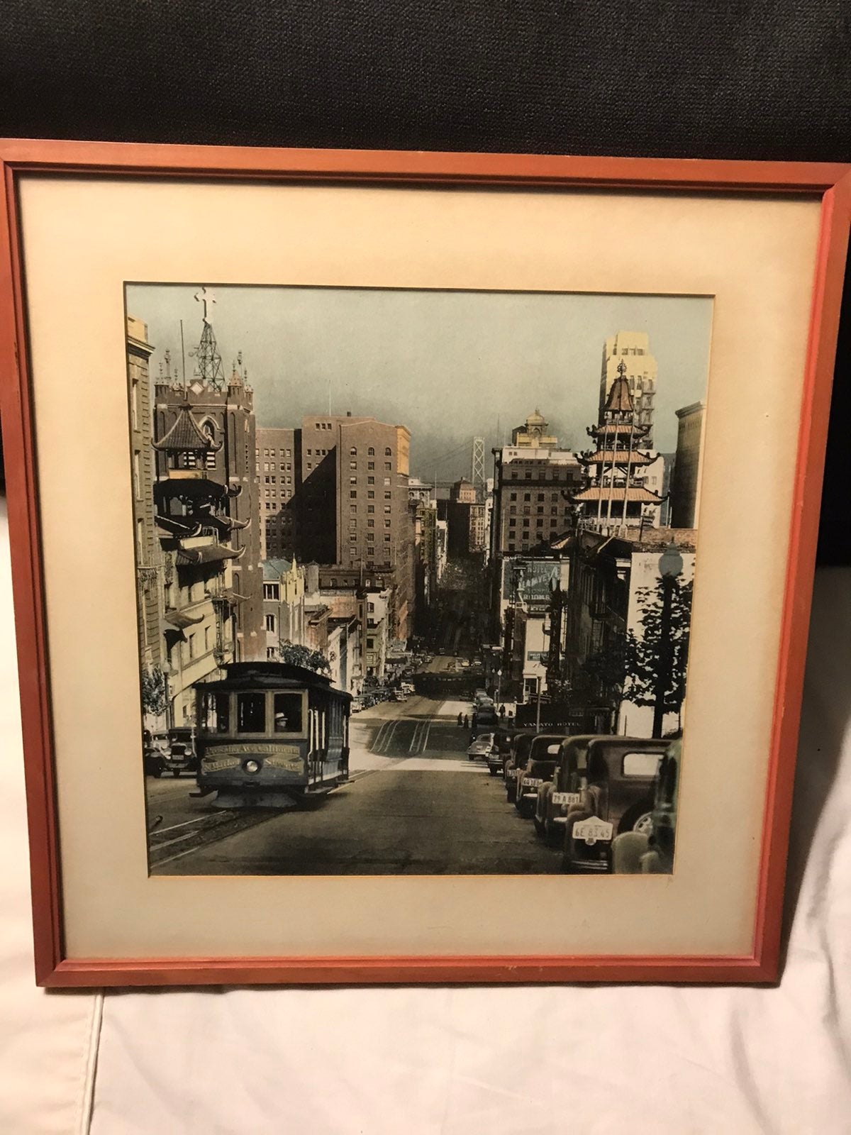 1960s original print Cable Car Chinatown
