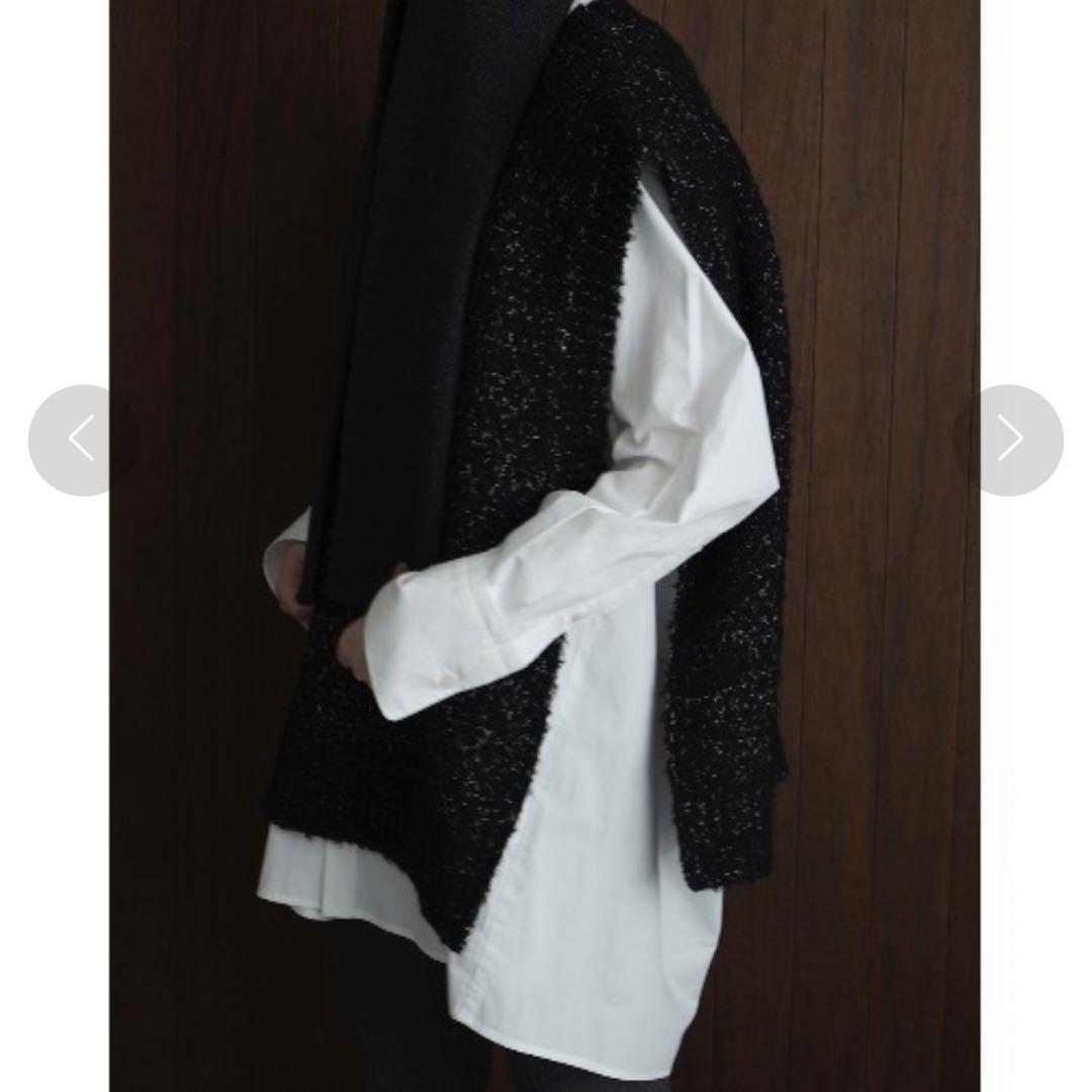 CLANE Side Zip Tweed Knit Vest