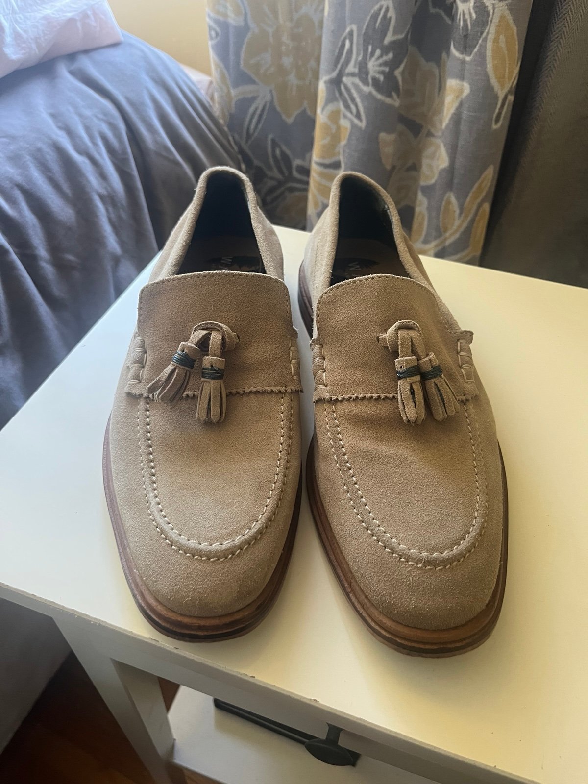 WALK London Loafers tan suede loafers size 11 men
