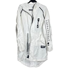 adidas NMD d-Utility J Men's Jacket (READ) White Black Long (FLAWS) Size L Large