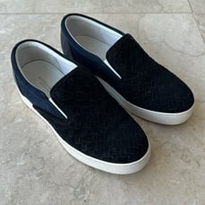 Bottega Veneta Womens Suede Dodgers Slip On Sneakers Size 35