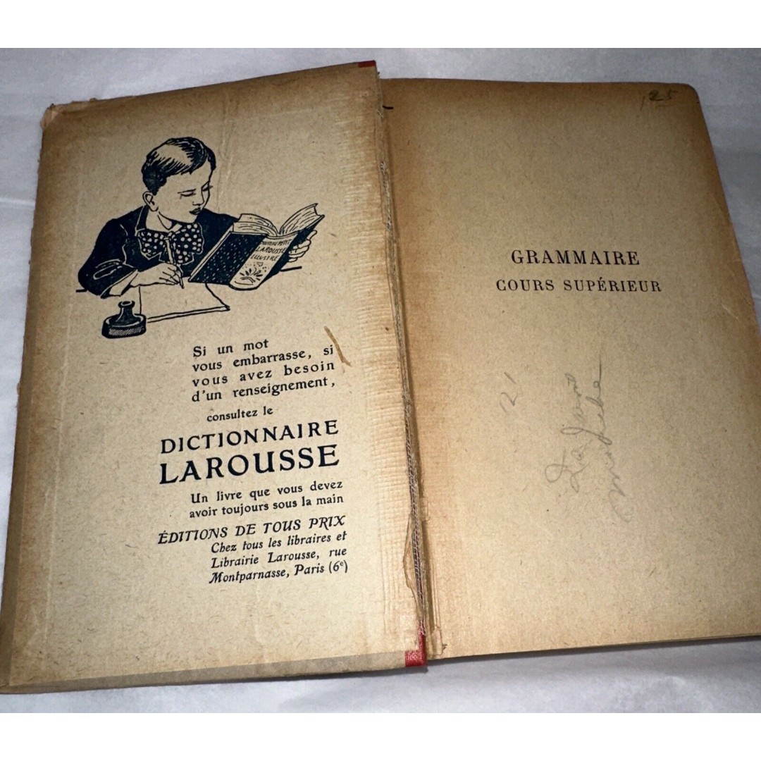 在庫処分 半額 Grammaire Cours Larousse Librairie Auge Claude Superieur 洋書