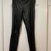 The Row black leather leggings