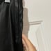 The Row black leather leggings