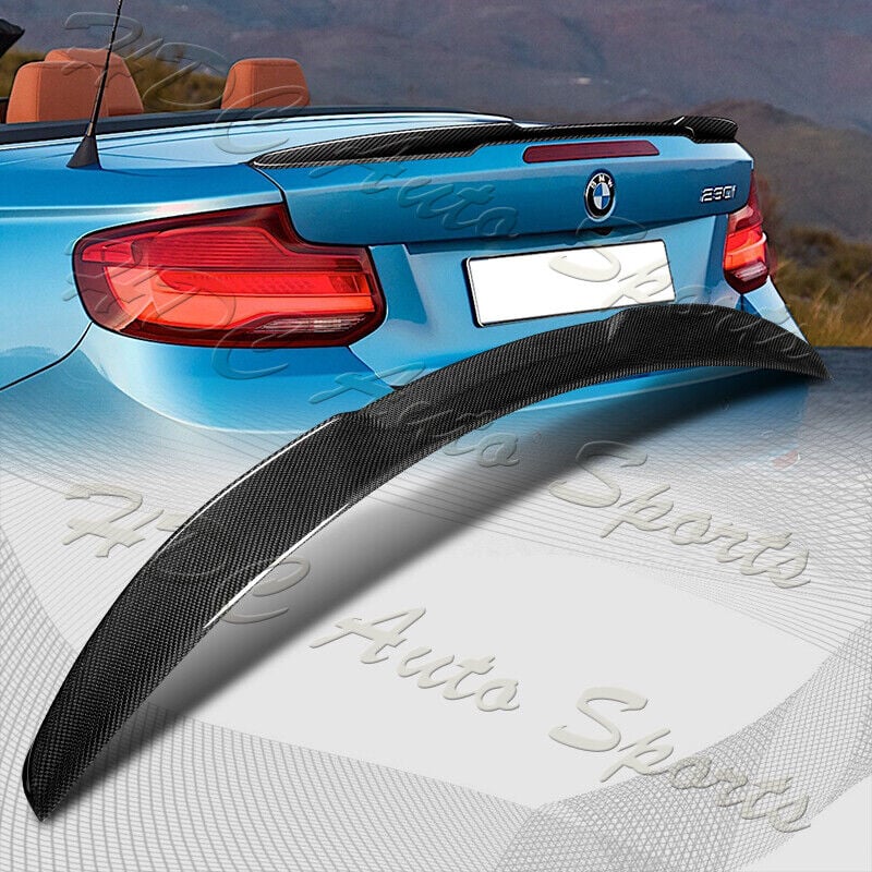 For 2015-2021 BMW 2-Series F23 Convertible V-Style Carbon Fiber Trunk Spoiler