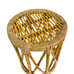 Vintage 70s Boho Rattan Side End Table Plant Stand