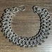 Bracelet Vintage Double Ring Chain Curb Silver 925