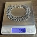 Bracelet Vintage Double Ring Chain Curb Silver 925