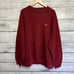 Vintage Y2K Silver Tag Maroon Pullover Sweater XXL Mini Swoosh Check