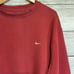 Vintage Y2K Silver Tag Maroon Pullover Sweater XXL Mini Swoosh Check